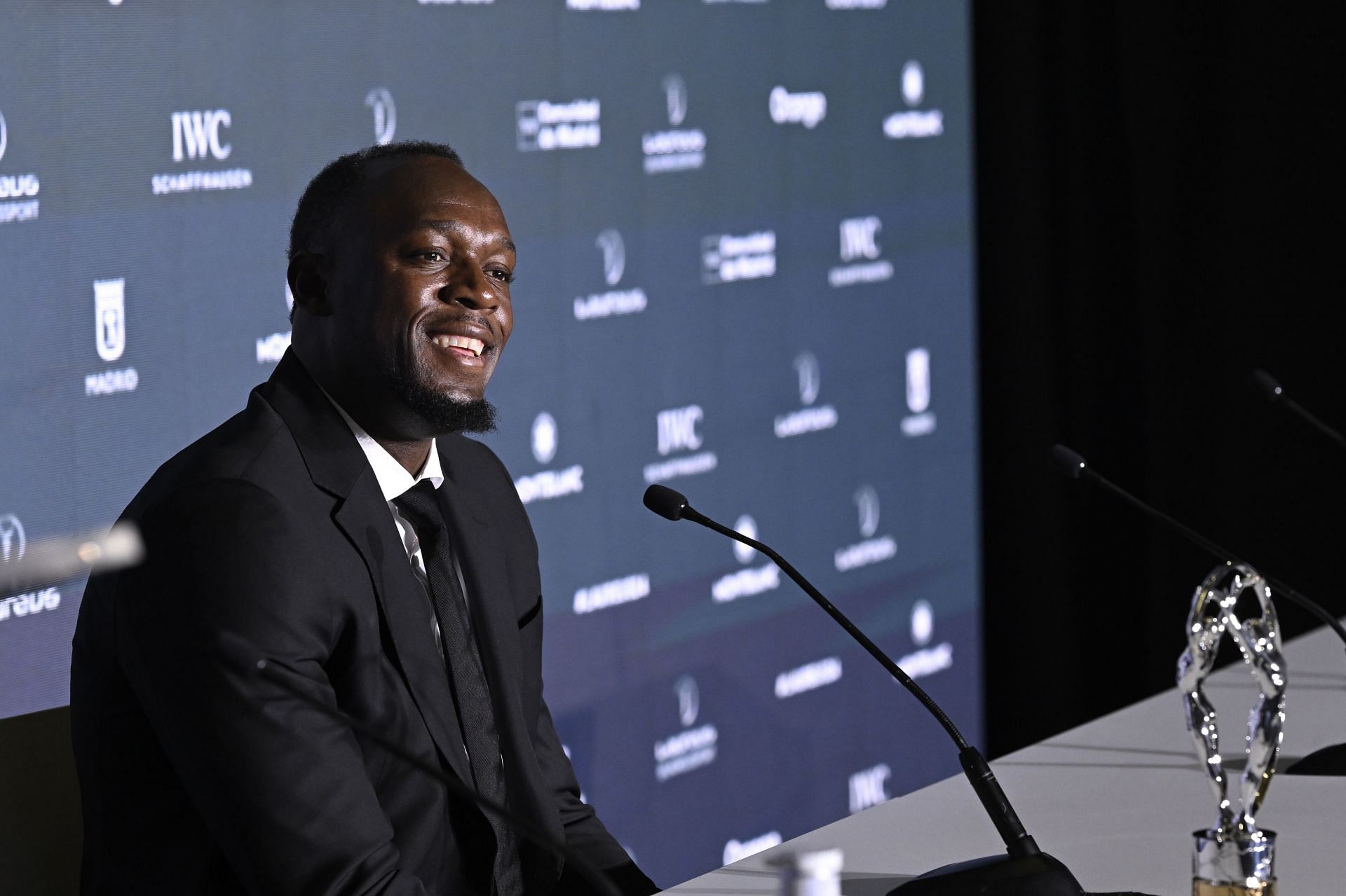 Bolt at the Laureus World Sports Awards Madrid 2024 (Image Source: Getty)